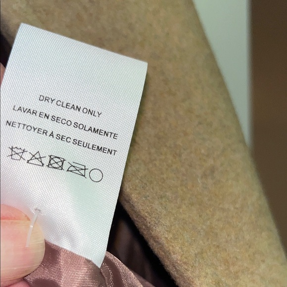 Nordstrom NWOTs Thread & Supply Camel High Collar Pea Coat Size Medium - Picture 4 of 16